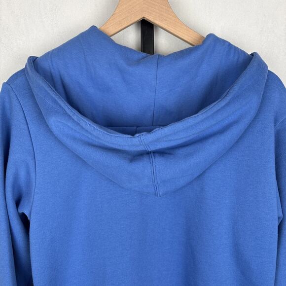 Quacker Factory Snowflake Embellished Sweatshirt Women's Medium Blue Full Zip - Picture 8 of 12